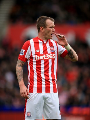 Glenn Whelan was making his 300th appearance for Stoke.