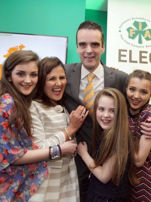 Joe Healy and his family
