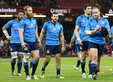 Italy: Heavy defeats saw them collect a second wooden spoon in three seasons.