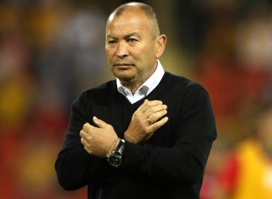England coach Eddie Jones
