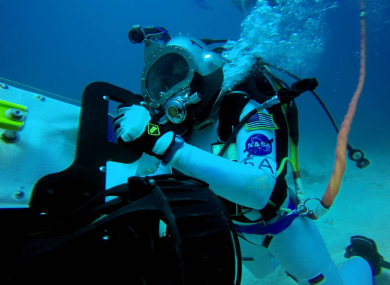 NASA astronaut Serena Aunon at the Aquarius Reef Base last year.
