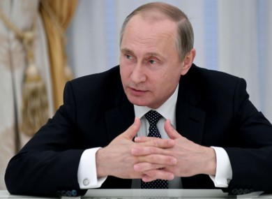 Russian president Vladimir Putin