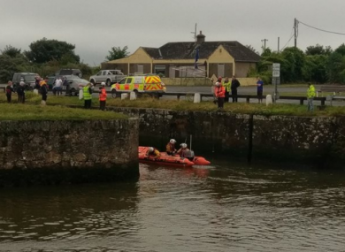 The search began in Courtown yesterday morning.