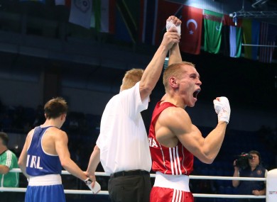 Niktin, right, and Conlan met in the 2013 World Championship quarter-finals, the Russian taking a unanimous decision.