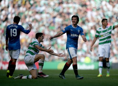 Barton during last weekend's defeat to Celtic.