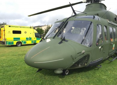 The Air Corps 112 helicopter.