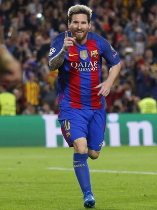 Messi: Barcelona's jerseys will have Rakuten's logo from the start of the 2017 season.