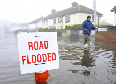 Flood scenes in Athlone, 2009.