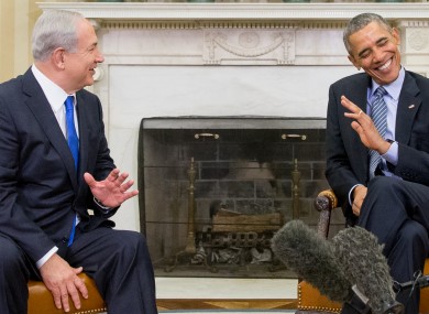 Israeli prime minister Benjamin Netanyahu and US president Barack Obama a year ago.