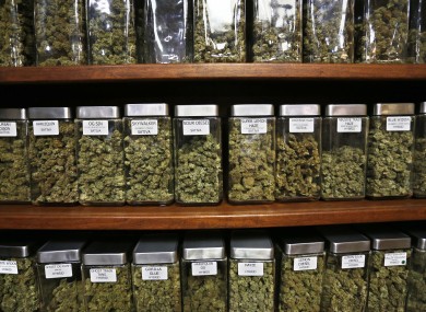 Marijuana would not be on sale in a cannabis dispensary such as this in Colorado.