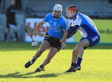 Dublin's Alan Moore with Niall Corcoran of Dubs Stars.