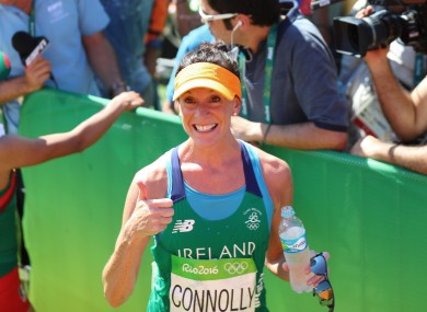 Breege Connolly finished 76th in marathon at the 2016 Rio Olympics.