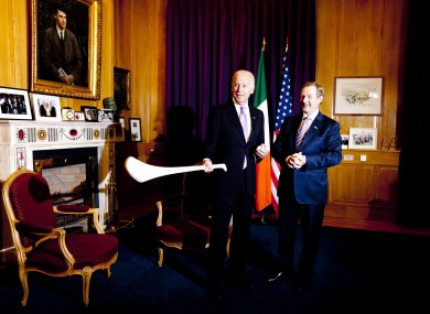 Taoiseach Enda Kenny meets US Vice President Joe Biden last year.