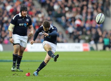 Laidlaw will miss Scotland's remaining three games.
