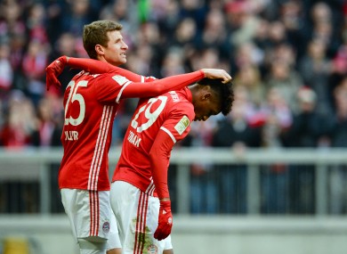 Muller and Coman: French youngster is staying at Bayern.