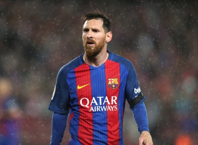 Lionel Messi (file pic).