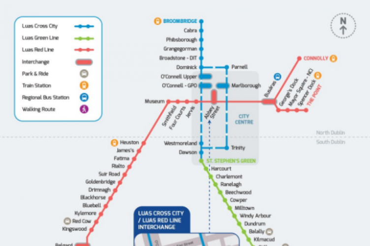 Broombridge Luas Line Map From December, This Is What The Luas Map Will Look Like · Thejournal.ie
