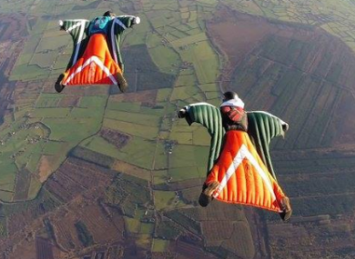 Brothers Stephen and david Duffy of The Irish Parachute Club.