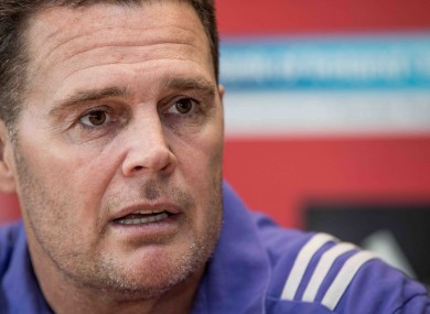 Erasmus speaking to the media at UL yesterday.