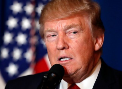 US President Donald Trump