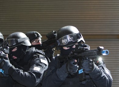 Members of An Garda Síochana, carrying out a counter terrorism exercise.