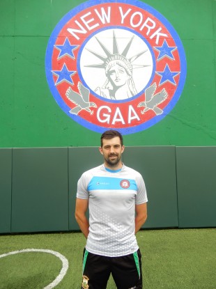 New York defender Gerard McCartan.