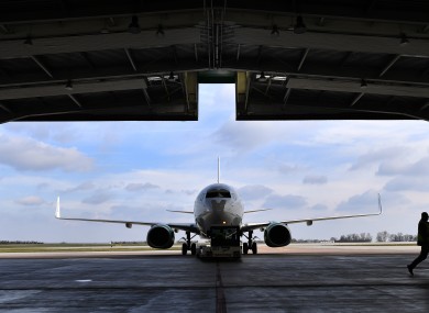 File photo of a Boeing 737-700 belonging to Germania airlines.
