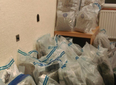 Some of the drugs seized.