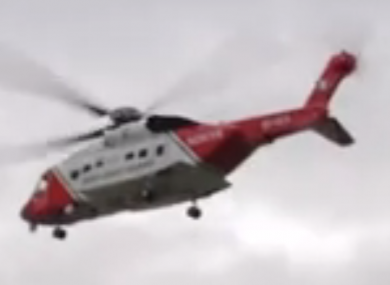 The man was airlifted in the early hours of this morning.