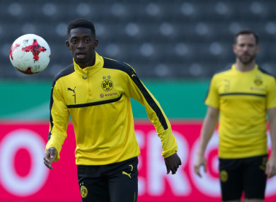 Dembele played no part in the opening weekend of the Bundesliga and is currently in France.
