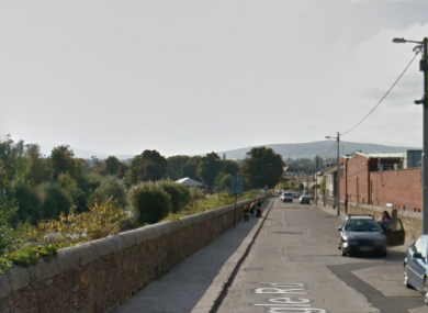 The beginning of the Dargle Road where the injured man was found early on Tuesday morning.