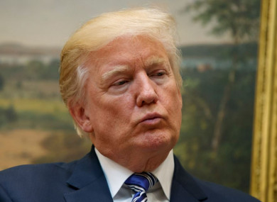 US President Donald Trump