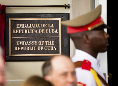 Two diplomats were expelled from the Cuban Embassy in Washington over the row.