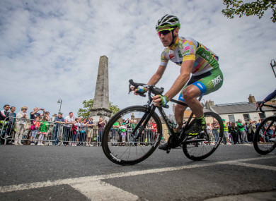 Chain Reaction's Przemyslaw Kasperkiewicz rides to victory at Stage 8 of the 2017 Rás.