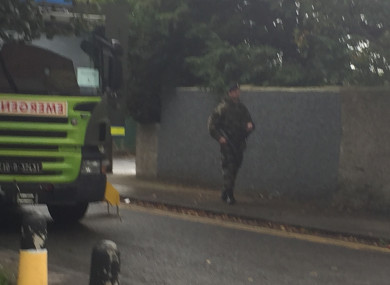 The scene at Herbert Park in Dublin this lunchtime.