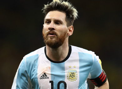 Argentina captain Lionel Messi.
