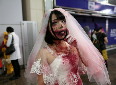 A Halloween parade in Tokyo, Japan.