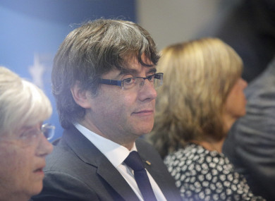 Sacked Catalan leader Carles Puigdemont has fled to Brussels.