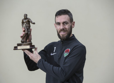McNulty with his trophy.