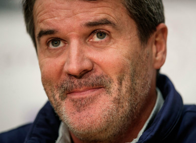 A smiling Keane at today's media event.