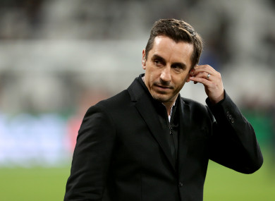 Television pundit and former footballer Gary Neville.