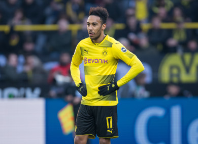 Dortmund's Pierre-Emerick Aubameyang (file pic).
