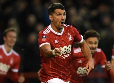 Nottingham Forest's Eric Lichaj.