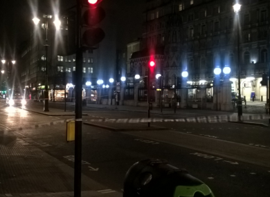The scene remains cordoned off this morning.