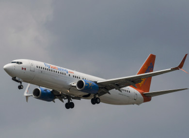 A Sunwing plane was one of those involved in the collision.