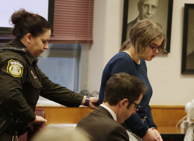 Morgan Geyser appears for sentencing before Waukesha County Circuit Judge Michael Bohren.