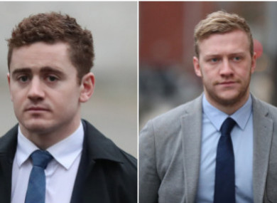 Jackson (left) and Stuart Olding.