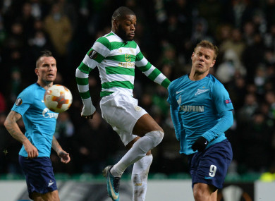 Celtic's Oliver Ntcham in action.
