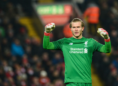 Karius kept a clean sheet against Newcastle on Saturday.