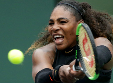 American star and 23-time grand slam champion Serena Williams